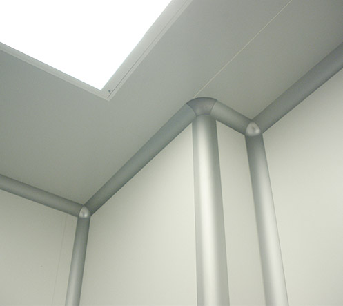 کرو و محصولات معماذی نصب پانل کلین روم